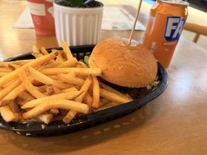 The spicy Manchurian burger  at Hale Burgers  in Tallawong