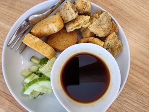 Pempek at Veggie Veggie Vegetarian in Banten