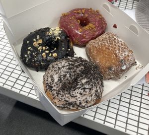 (Choc Hazelnut, Blueberry Biscoff, Oreo, and Jam)  at Holy Grounds in Preston