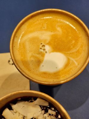 Hafer Cappuccino at Haferkater - Dortmund Hbf in Dortmund