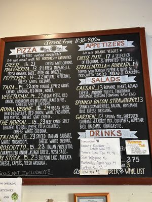 Menu   at The Lost Frenchman in Redway