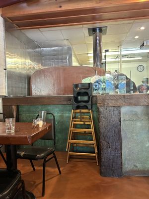 The pizza oven   at The Lost Frenchman in Redway