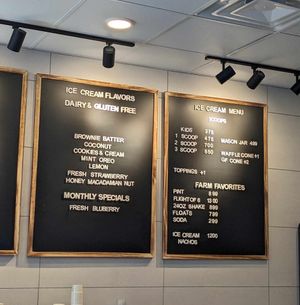 Dairy and Gluten free options on the main menu, no upcharge! at Thurgood Creamery in Syracuse