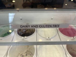 Clearly labeled options   at Thurgood Creamery in Syracuse