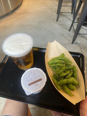 Edamame and soy gelato   at The Konamon Bar Rikyu - ザ・コナモン・バル 利休 in Osaka