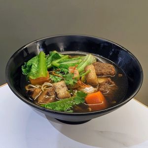 Vegan Angelica Herbal Noodles w Cordyceps at Greendot 绿一点 - Tampines in Central Singapore