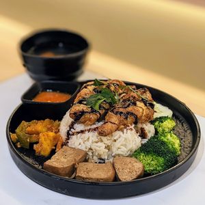 Vegan Crispy Beancurd Sesame Rice at Greendot 绿一点 - Tampines in Central Singapore