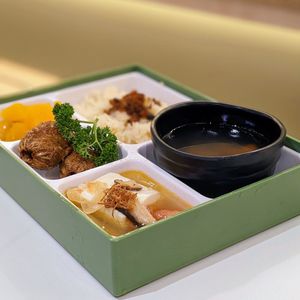 Vegan Teochew Blissful Bento Set at Greendot 绿一点 - Tampines in Central Singapore