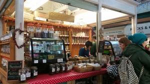 out at Clancy's Vegetarian Emporium in Cardiff