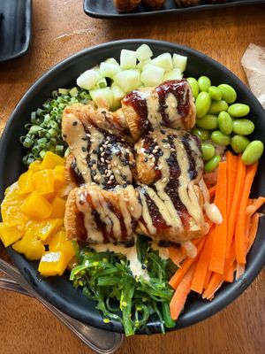Tofu poke bowl at Island Bowls Boracay in Boracay
