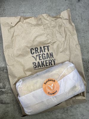 Capresse sandwich   at Craft Vegan Bakery - Microcenter in Buenos Aires