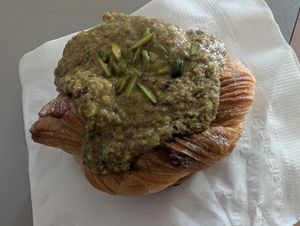 Pistachio roll at Artisan Bakery Bonaire in Kralendijk