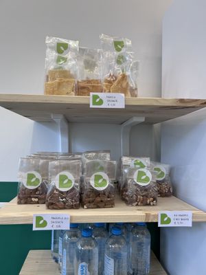 Focaccia, almonds and walnuts  at Bella Dentro Kitchen in Milan