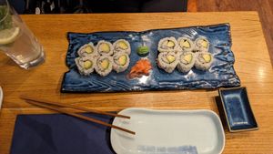 Avocado maki at Mili in Vienna
