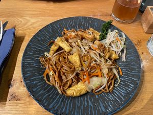 Noodles with tofu  at Mili in Vienna