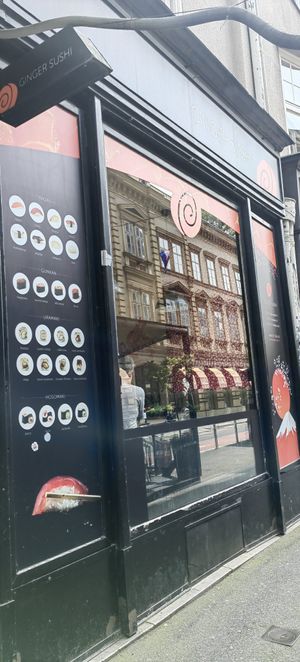 Outside at Ginger Sushi in Zagreb