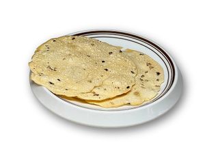 Papadums  at Bollywood Kafe in Tashkent