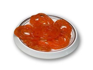 Jalebi 
Sweet  at Bollywood Kafe in Tashkent