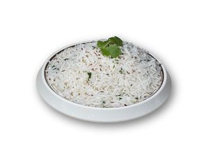 Jeera rice  at Bollywood Kafe in Tashkent