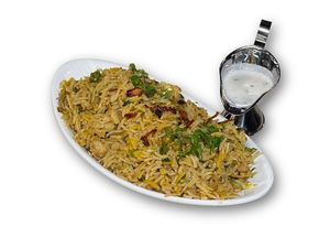 Vegetable biryani  at Bollywood Kafe in Tashkent