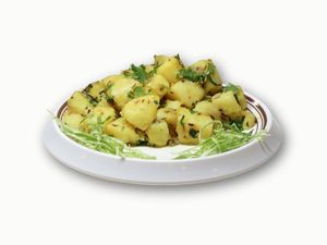 Jeera aloo  at Bollywood Kafe in Tashkent