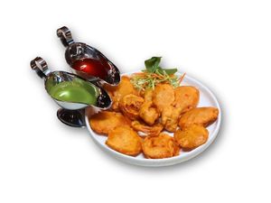 Vegetable pakora at Bollywood Kafe in Tashkent
