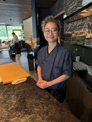 Ares…the amazing Chef.  She even makes her own soy sauces! at Koto Dining in Parkes