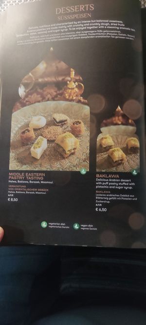 Vegan deserts available at Le Mille e Una Notte in Trieste