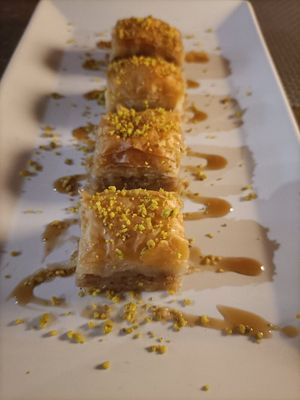 Baklava (here is vegan) at Le Mille e Una Notte in Trieste