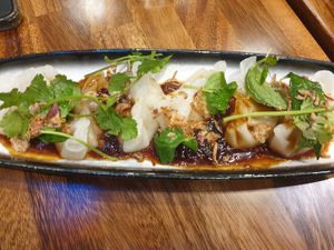vegetable dumplings: sticky translucent wrapper at Viet Table in Camberwell