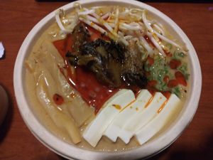 Ramen with bamboo shoots and chili oil at Tokki-Ya in Yakima