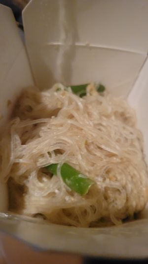 Steamed glass noodles with a little curry at Pato Thai in Flagstaff