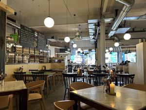 Interior  at Rudy's Pizza in Durham