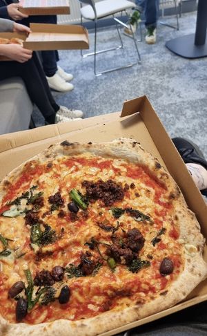  at Rudy's Pizza in Durham