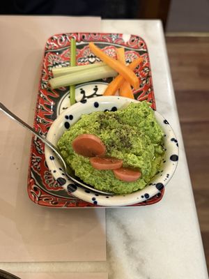 Hummus di piselli e verdure   at Piattini Caffè & Vini in Turin