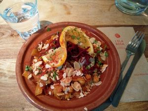 meal at Lola Rosa - Milton in Montreal