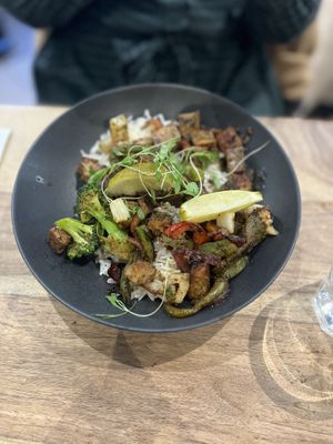 Spiced tofu   at Lola Rosa - Milton in Montreal