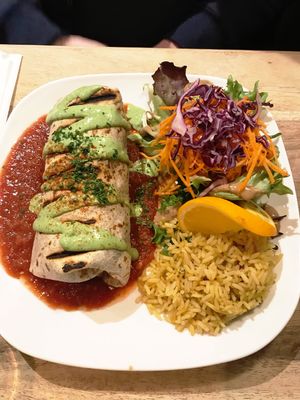 One of the best burritos I’ve ever had! at Lola Rosa - Milton in Montreal