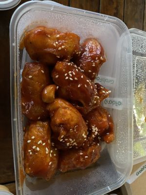 Tofu buffalo wings  at Mai3 Cafegan Vegetarian Cafe in Kuta