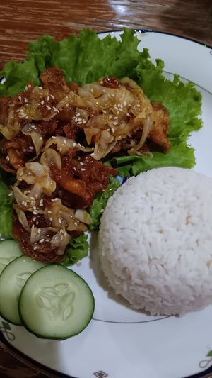 Mushroom wonder so tasty at Mai3 Cafegan Vegetarian Cafe in Kuta