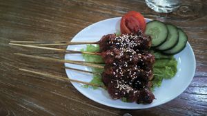 Satay at Mai3 Cafegan Vegetarian Cafe in Kuta