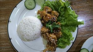 Tofu teriyaki at Mai3 Cafegan Vegetarian Cafe in Kuta
