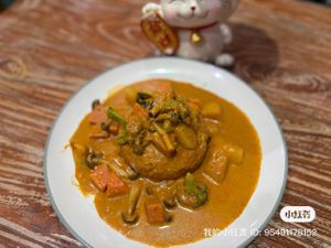 Vegan curry rice  at Mai3 Cafegan Vegetarian Cafe in Kuta