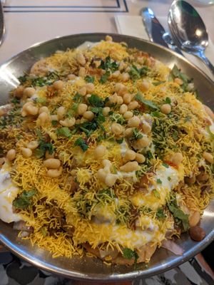 Papdi chaat at Saurav Ki Rasoi in Folkestone