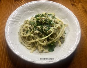 Linguine happy sea   at Home Restaurant Ionontimangio in Sassari
