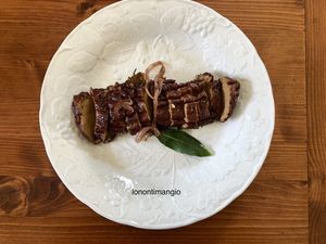 Happy vegan steak   at Home Restaurant Ionontimangio in Sassari