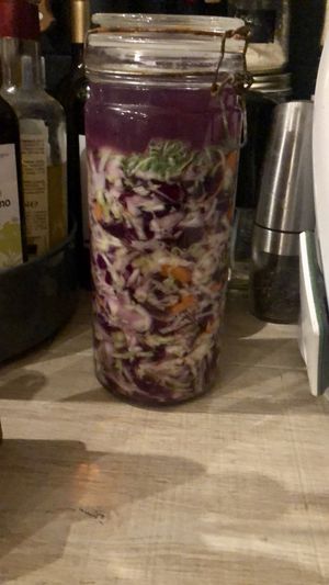 Vegetable fermented  at Home Restaurant Ionontimangio in Sassari