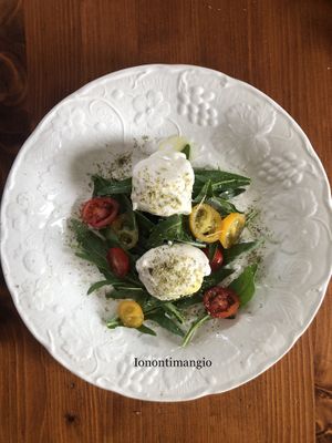 Vegan mozzarella  #Veganuary at Home Restaurant Ionontimangio in Sassari