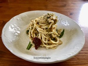 Pesto di rucola 😋  at Home Restaurant Ionontimangio in Sassari