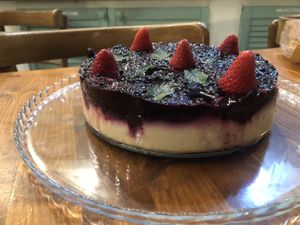 Cheesecake   at Home Restaurant Ionontimangio in Sassari